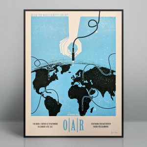 O.A.R. concert poster from the Heard the World benefit concert from the Music Center at Strathmore