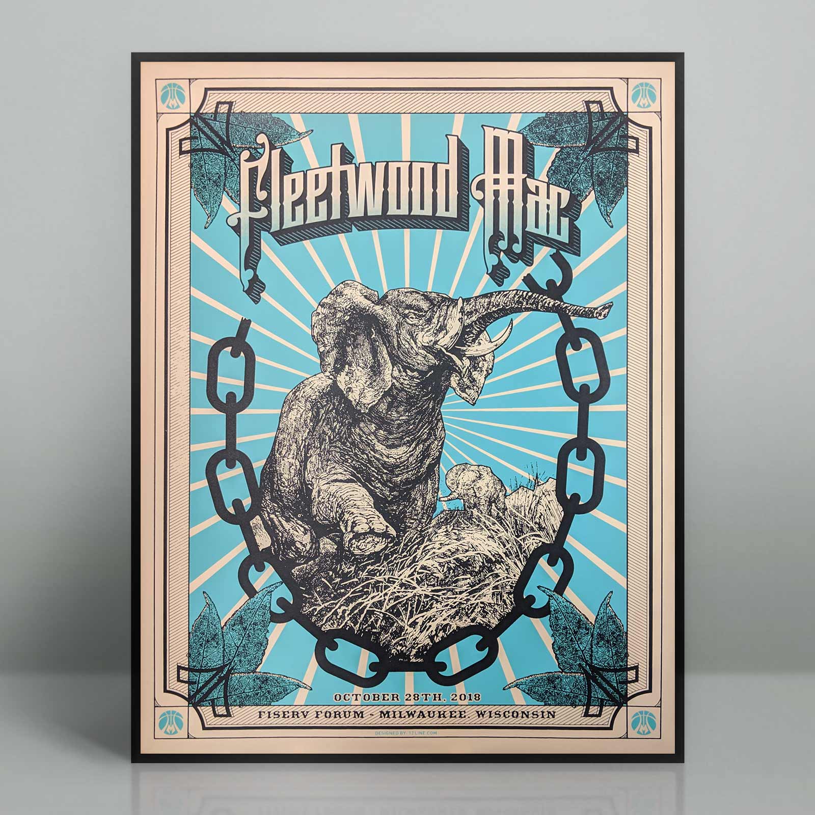 Fleetwood Mac Concert Poster Milwaukee Wisconsin Rock On Paper