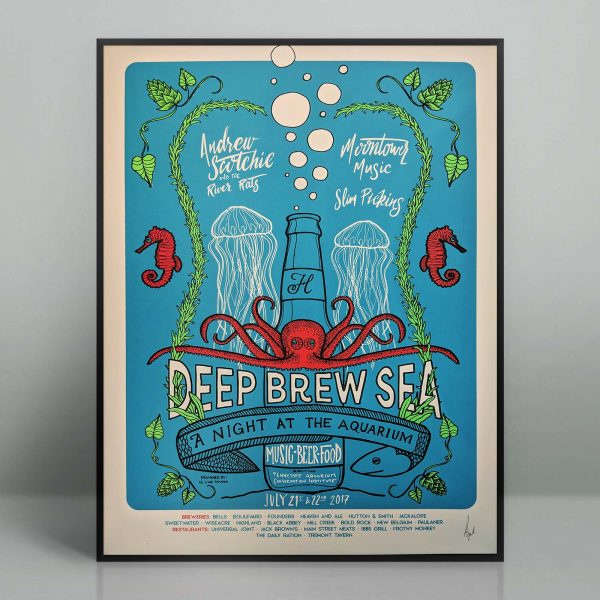 Deep Brew Sea craft beer event poster