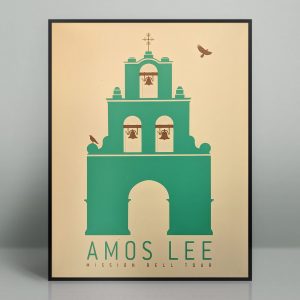 Amos Lee poster for the 2011 Mission Bell tour