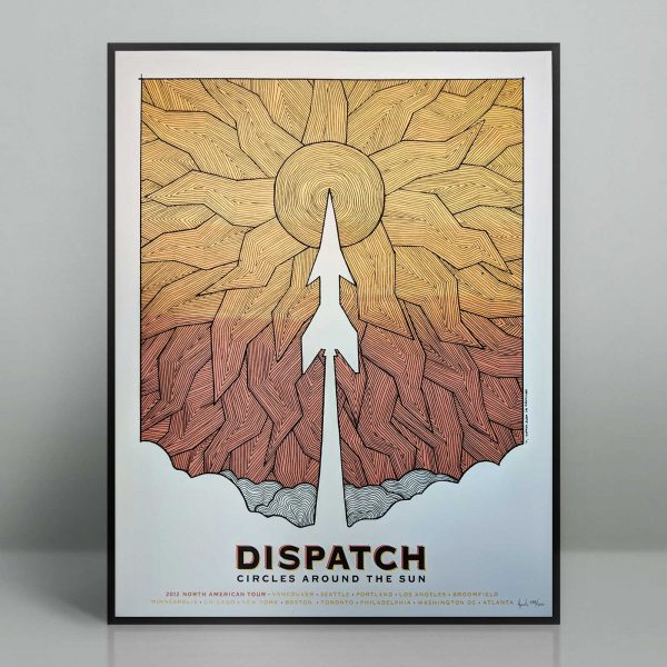 Dispatch, Circles Around the Sun, 2012 tour, tour poster, concert poster
