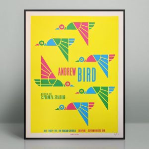Andrew Bird Concert Poster Cain Park cleveland heights ohio