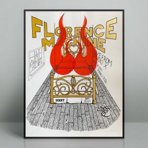 Florence and the Machine concert poster from the live on Studio X concert series at the Abbey Pub in Chicago, Illinois